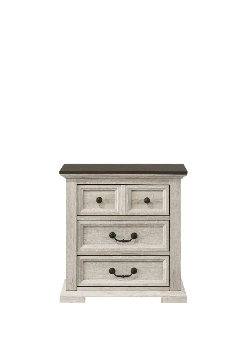 Walden Whitewash Nightstand