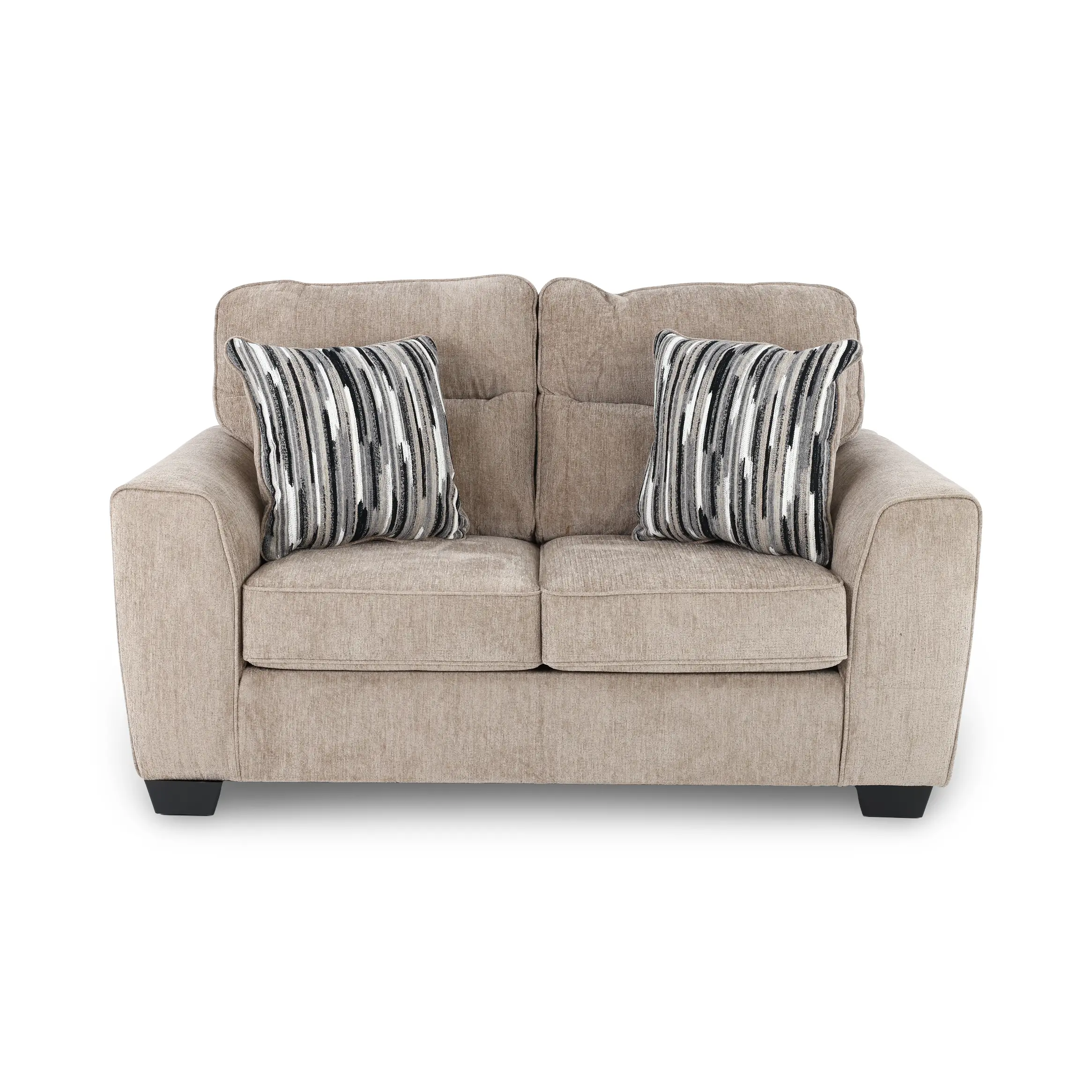 Olton Mocha Brown Loveseat-1