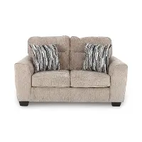 Olton Mocha Brown Loveseat