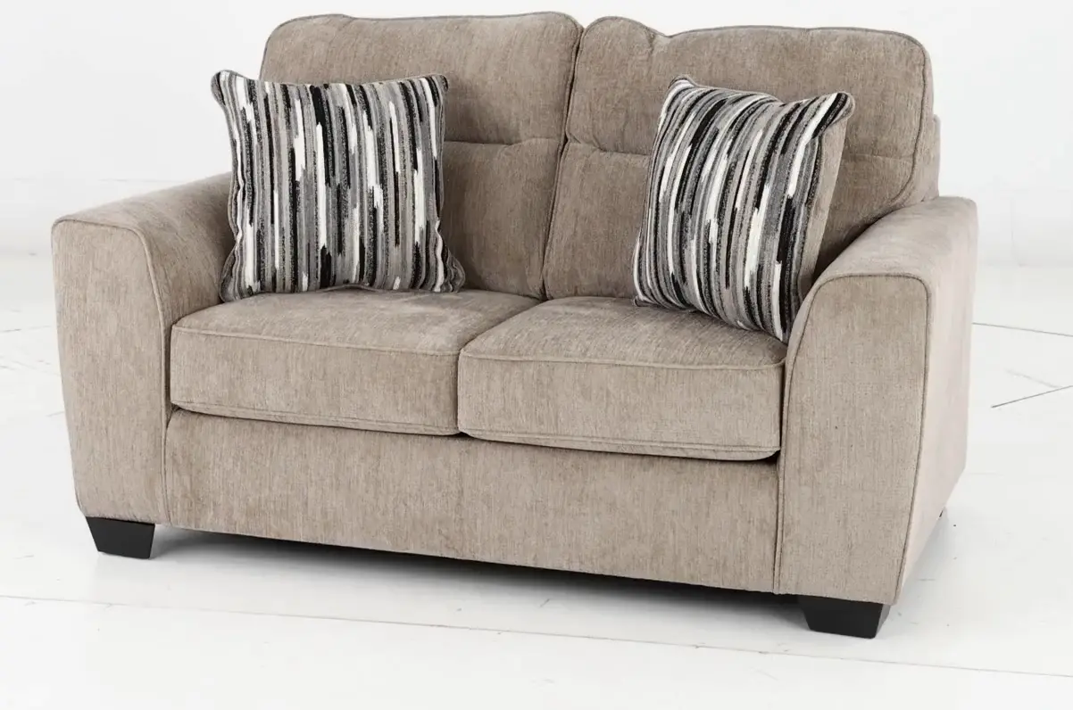 Olton Mocha Brown Loveseat-6