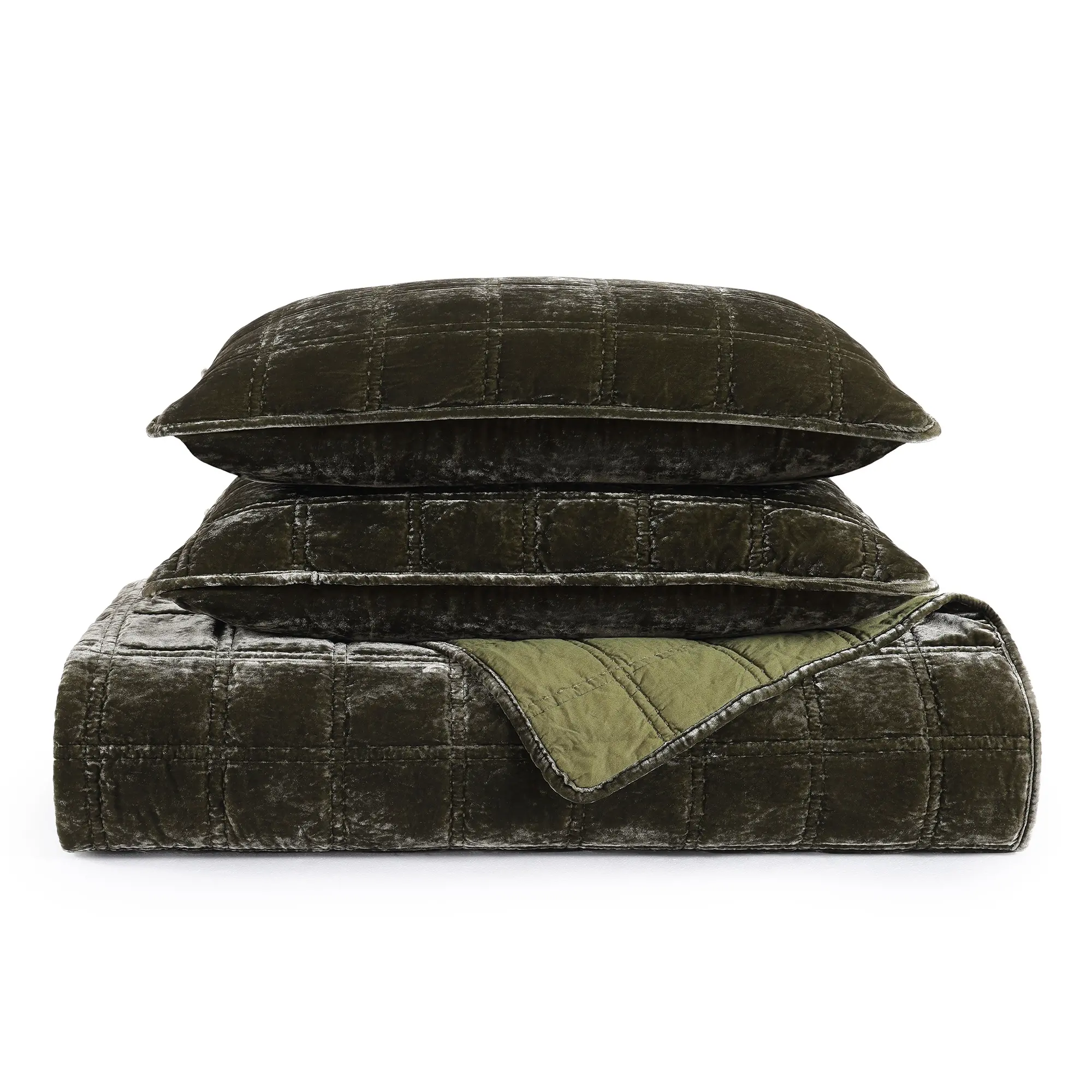 Stella Fern King 3 Piece Quilt Set-3