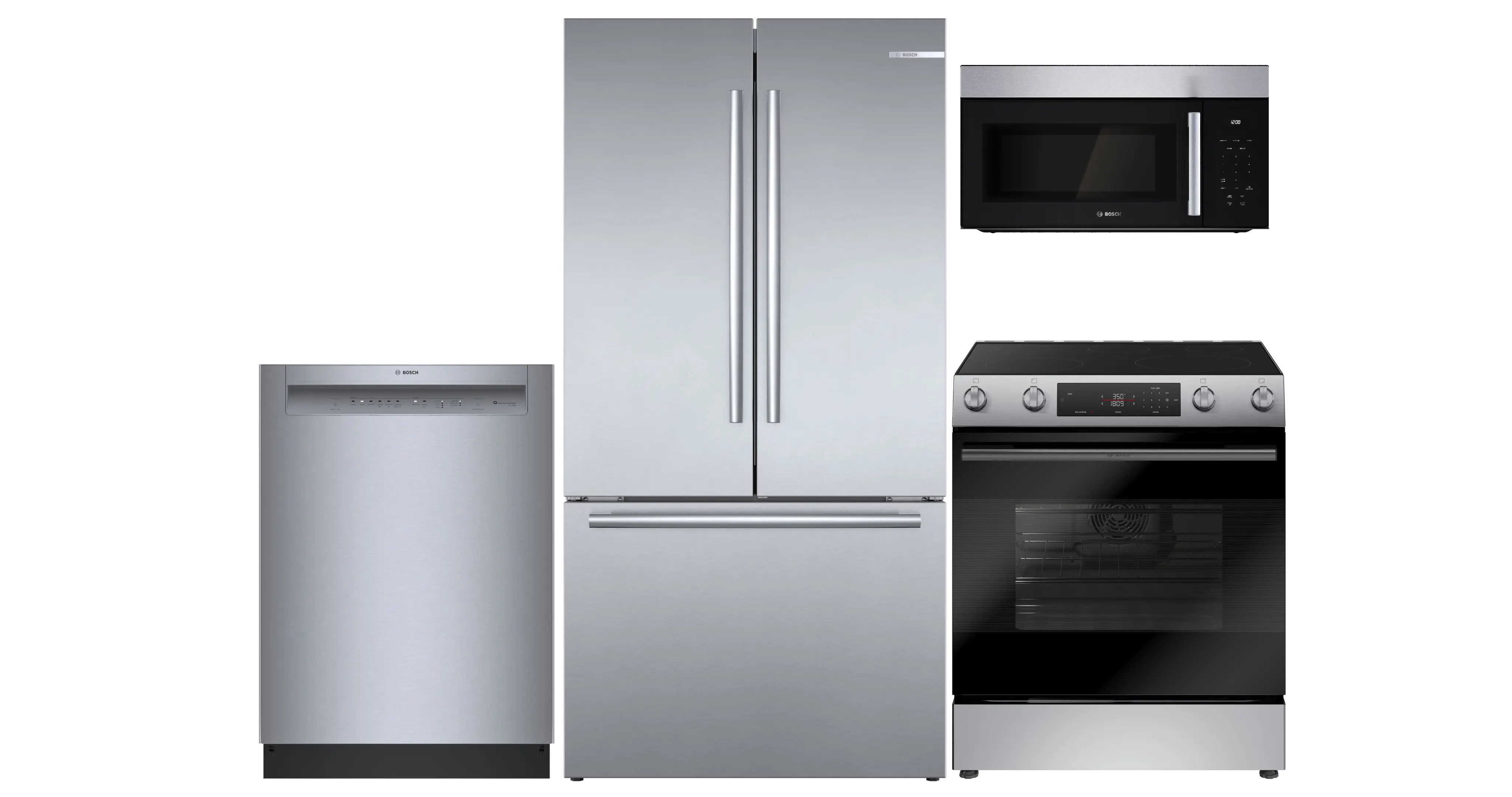 .BOSC-S/S-4PC-B36-ELE Bosch 100 Series 4 Piece Electric Appliance Package - Stainless Steel-1