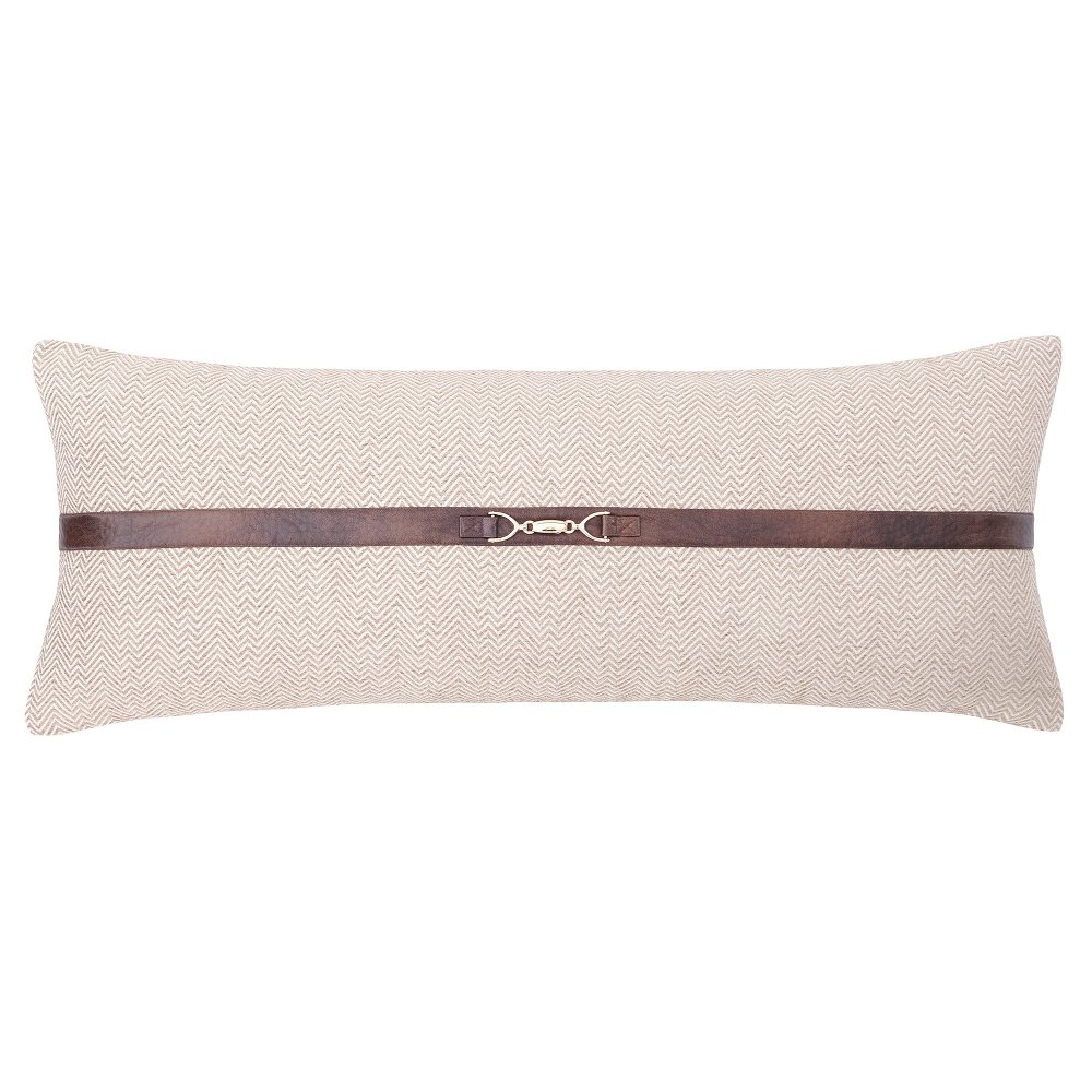 Herringbone Buckle Lumbar Pillow