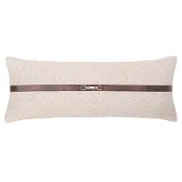 Herringbone Buckle Lumbar Pillow