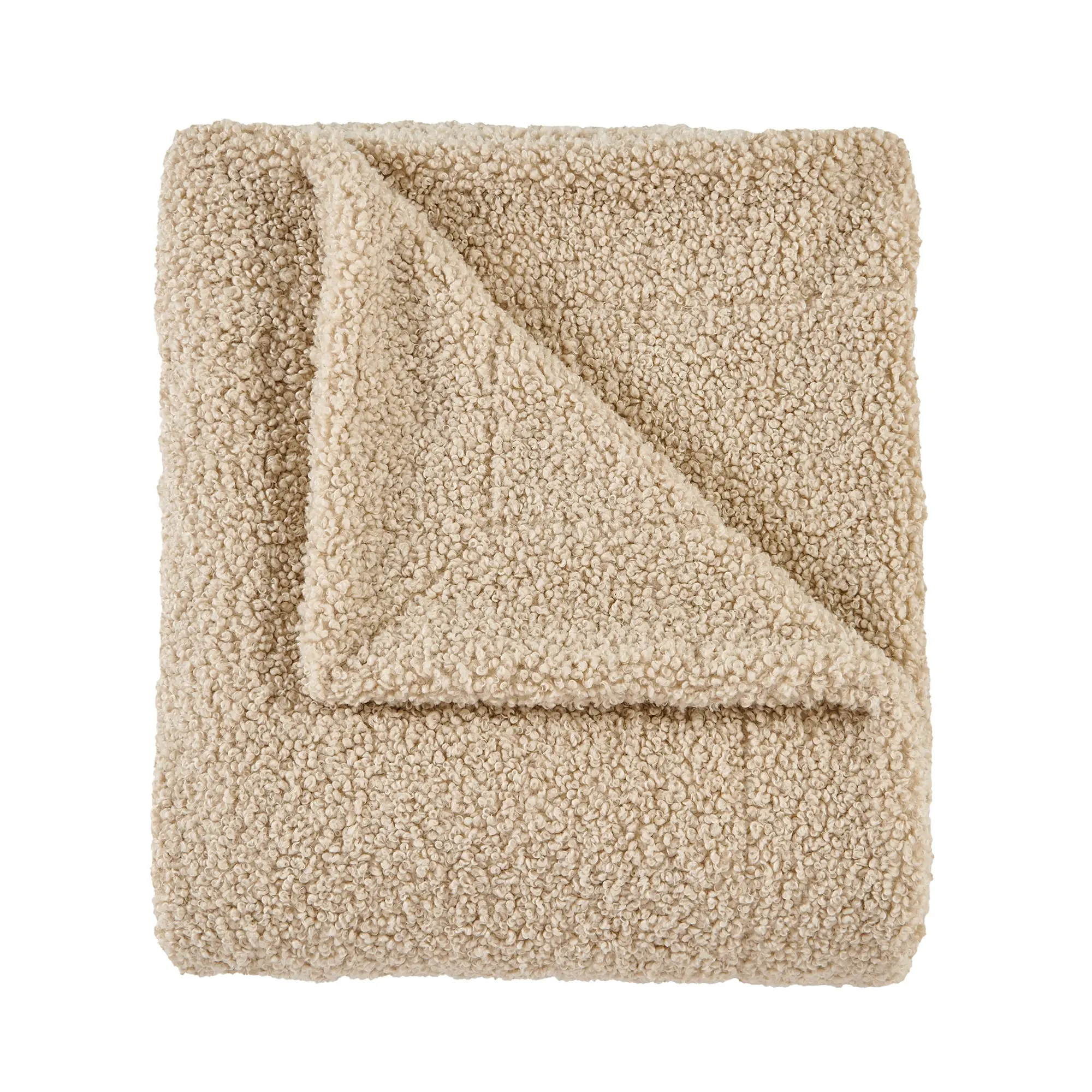 Cream Teddy Throw Blanket-1