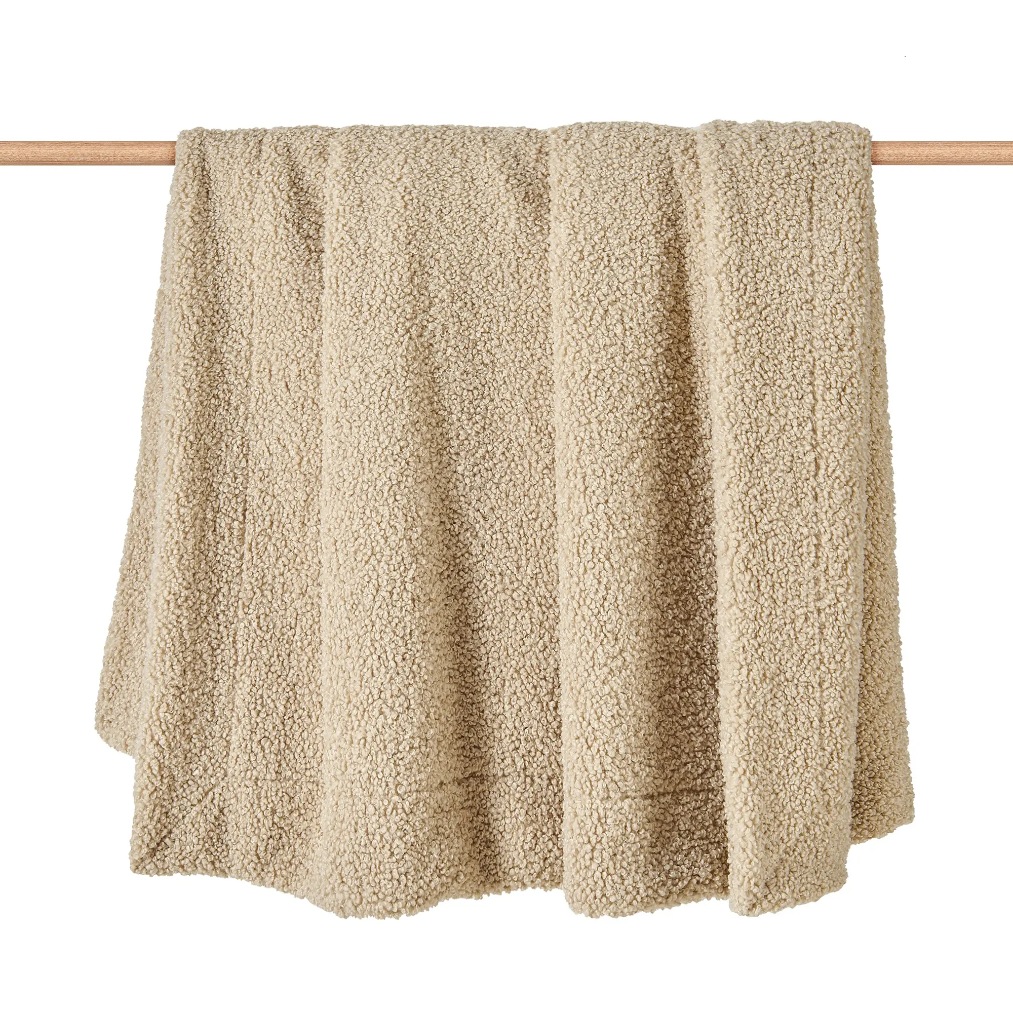 Cream Teddy Throw Blanket-2