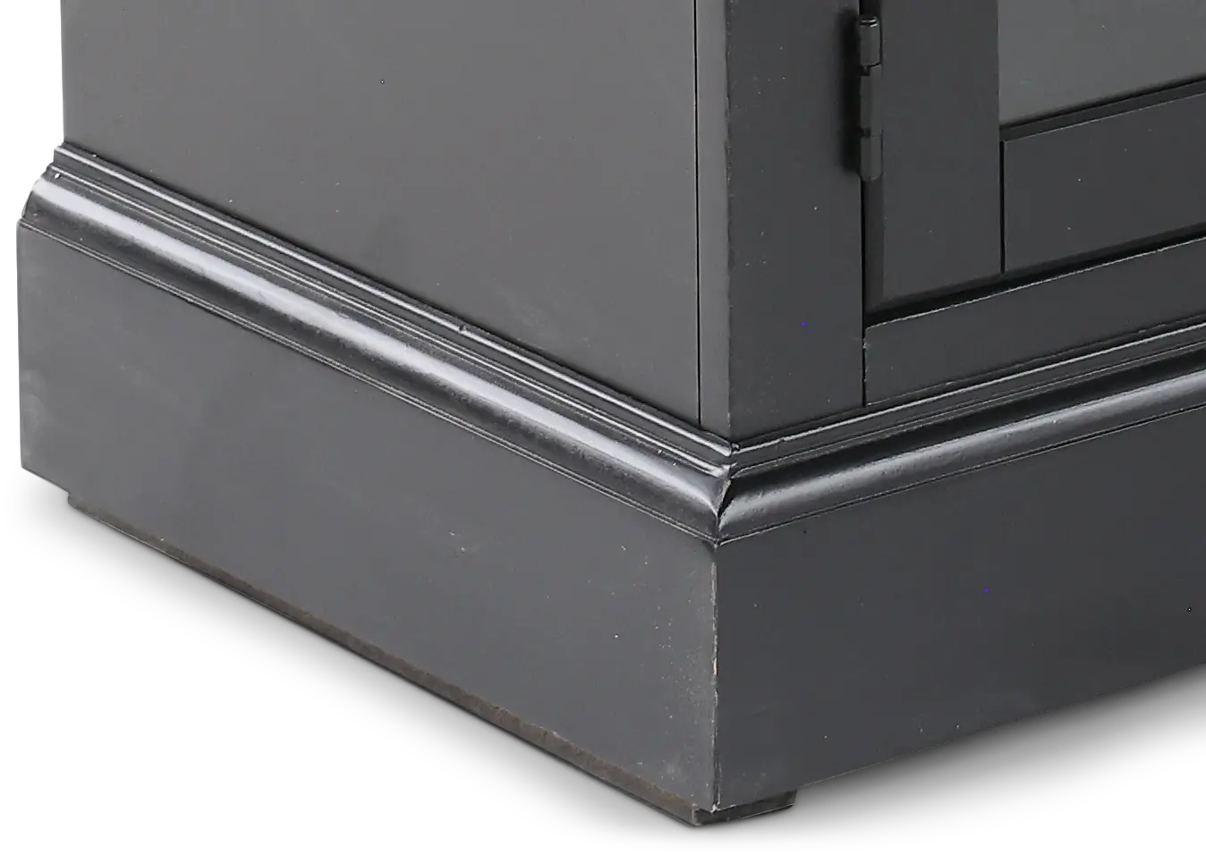 Byron Black Fireplace TV Stand-7