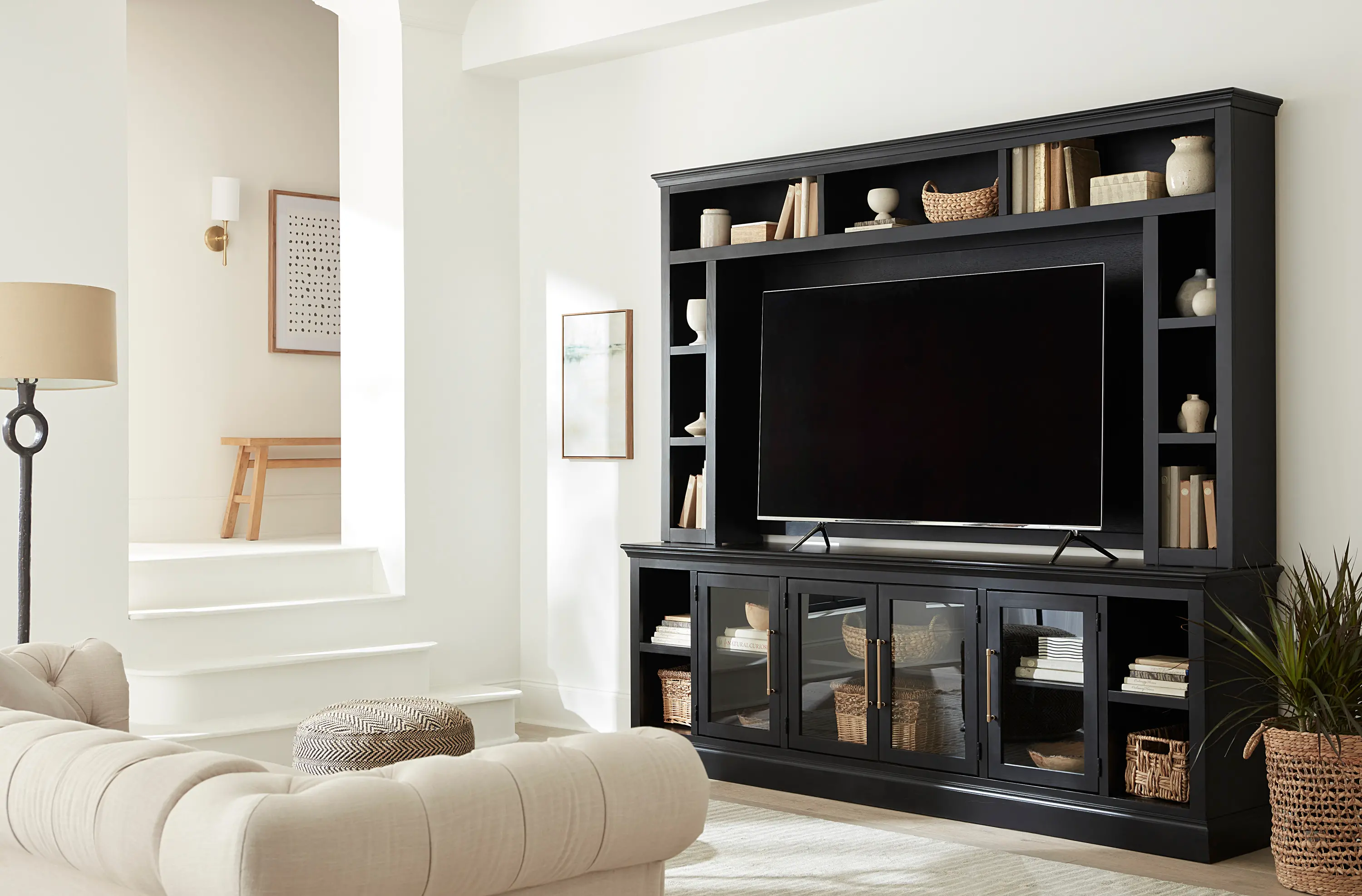 Byron Black Entertainment Center-2