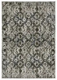 Gemini 5 x 8 Charcoal and Gray Rug