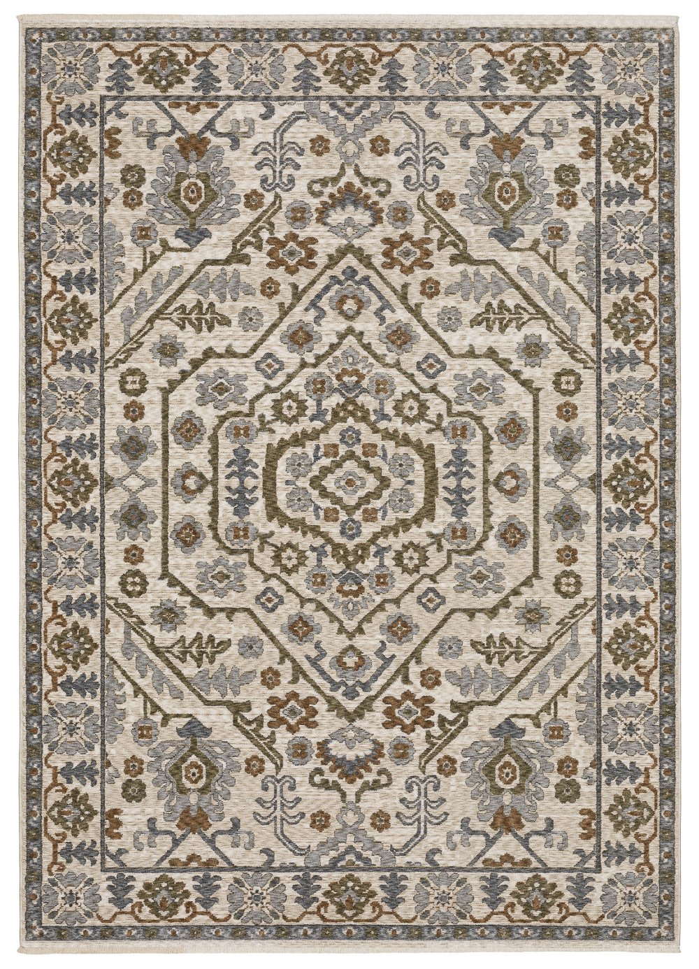 Hastings 8 x 10 Ivory and Green Area Rug