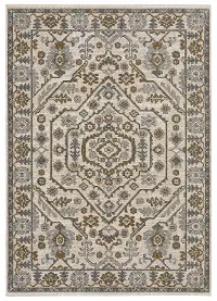 Hastings 8 x 10 Ivory and Green Area Rug