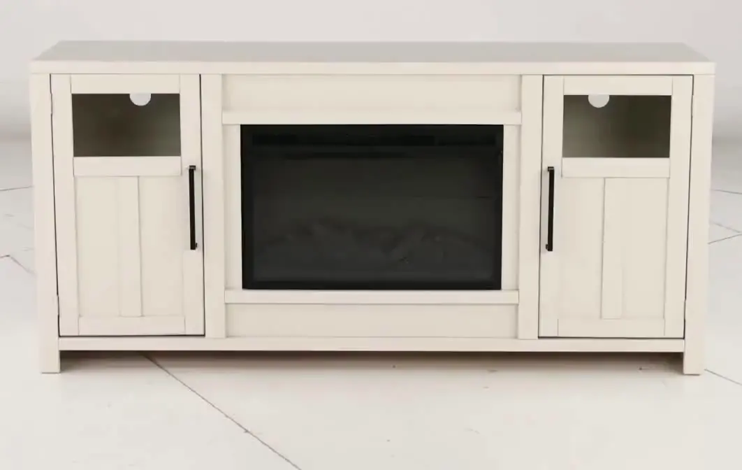 Finnegan White 68  Fireplace TV Stand-11