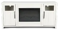Finnegan White 68  Fireplace TV Stand