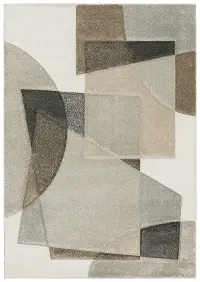 Cambria 8 x 11 Geometric Beige Area Rug