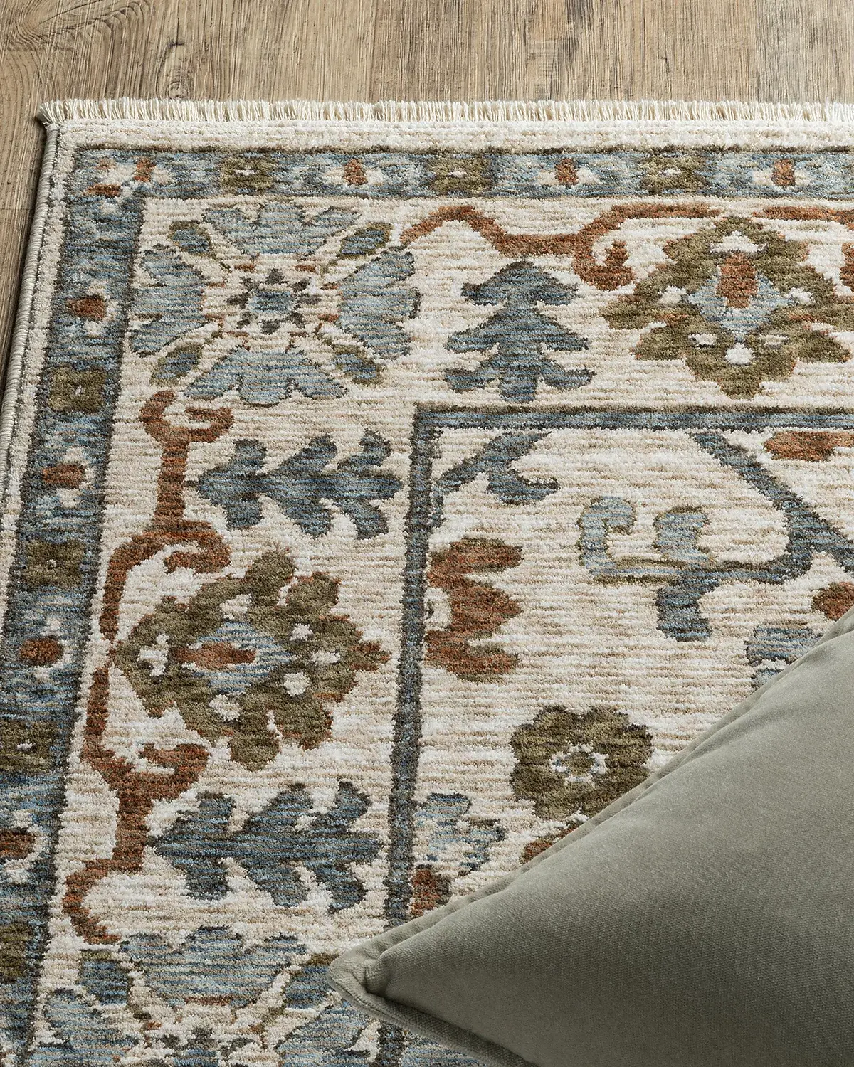 Ellington 8 x 11 Ivory and Blue Area Rug-5