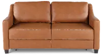 JOY-SLQ-QUEEN/SLK PALOMINO/ESP Joy Palomino Brown Leather Queen Sofa Bed