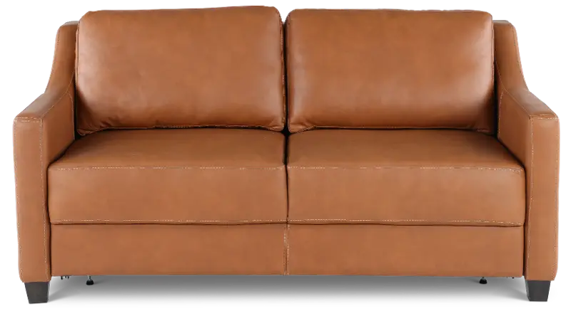Joy Palomino Brown Leather Queen Sofa Bed
