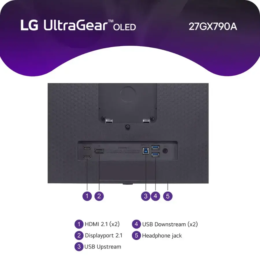 27GX790A-B.AUS LG UltraGear 27  OLED QHD Pro Gaming Monitor - Black-5