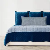 Navy Queen Cover with 2 Shams