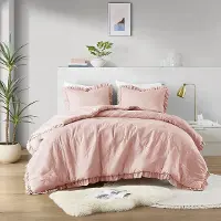 Pink Diamond Full and Queen Comforter 3 Piece Set