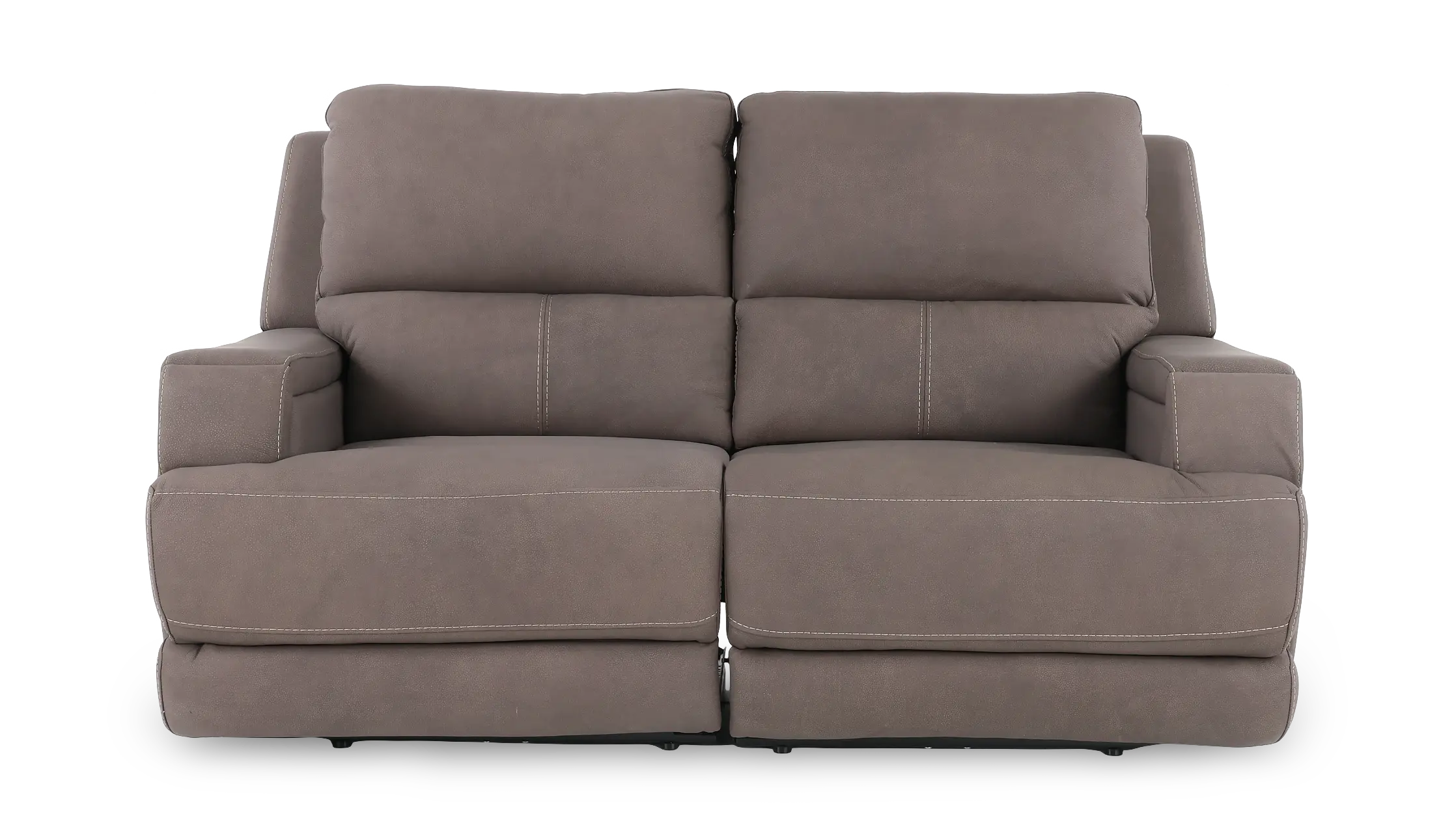 Rushton Espresso Brown Leather Power Reclining Loveseat-1