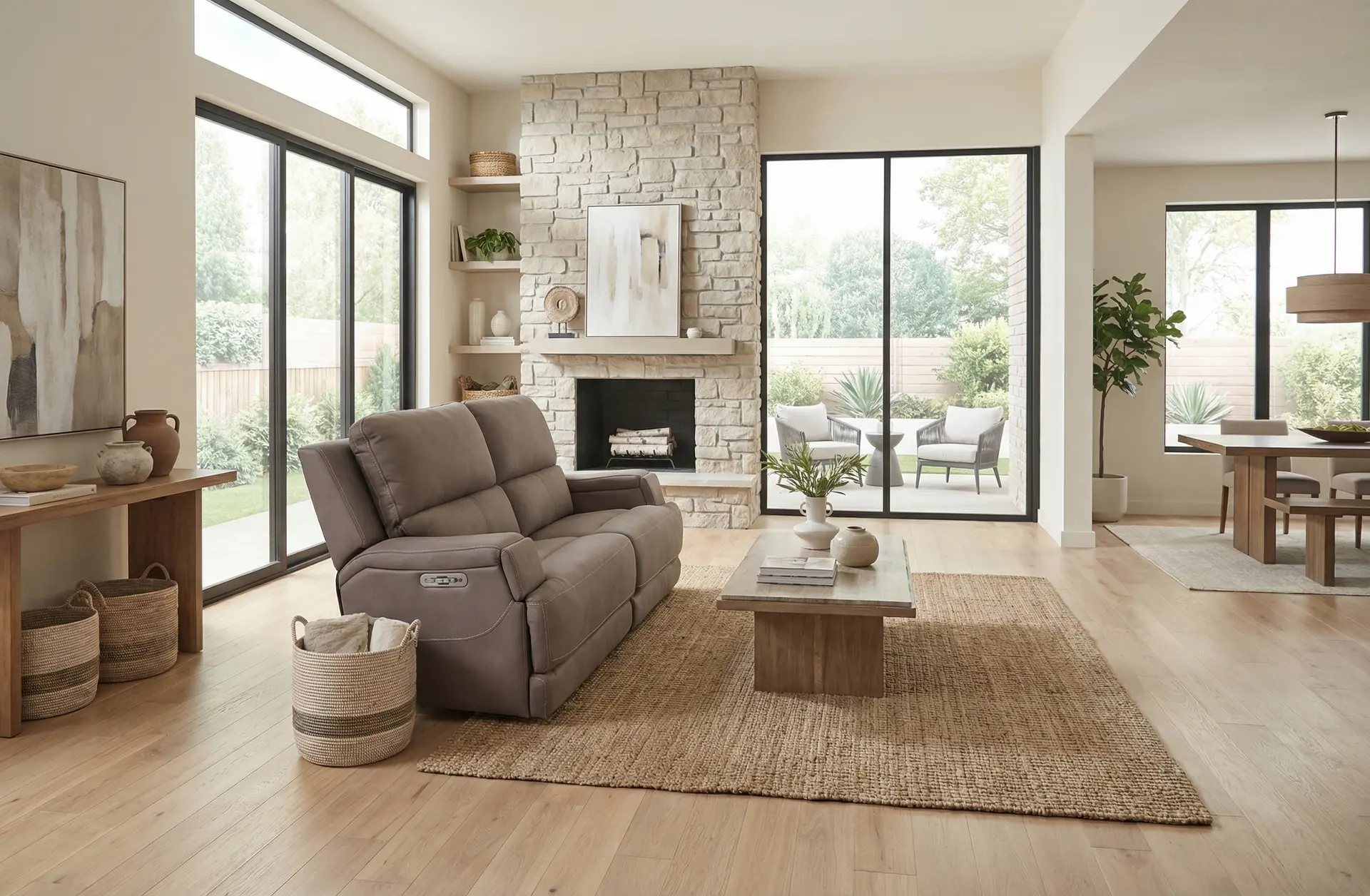 Rushton Espresso Brown Leather Power Reclining Loveseat-12