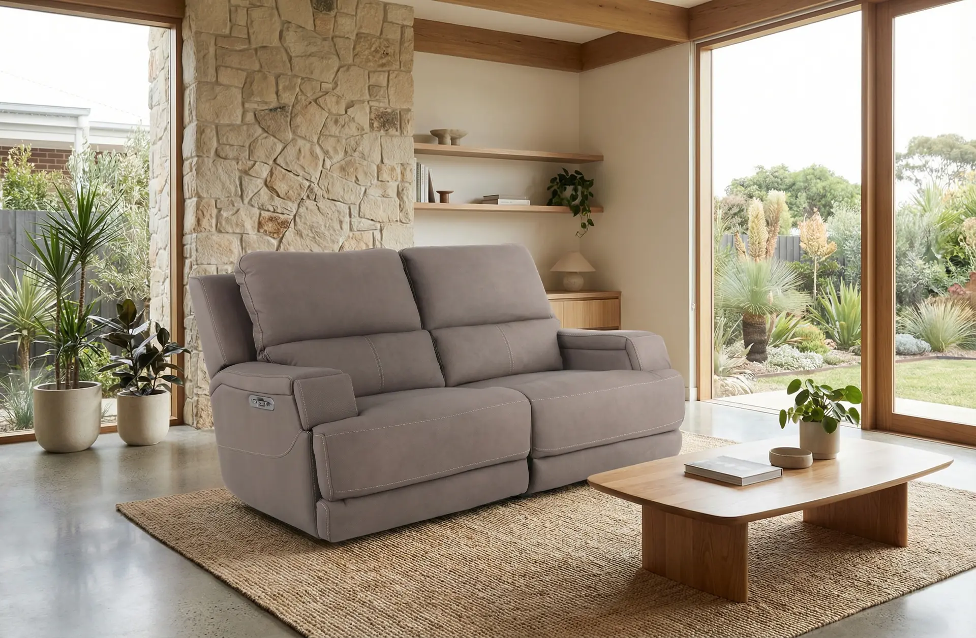 Rushton Espresso Brown Leather Power Reclining Loveseat-13