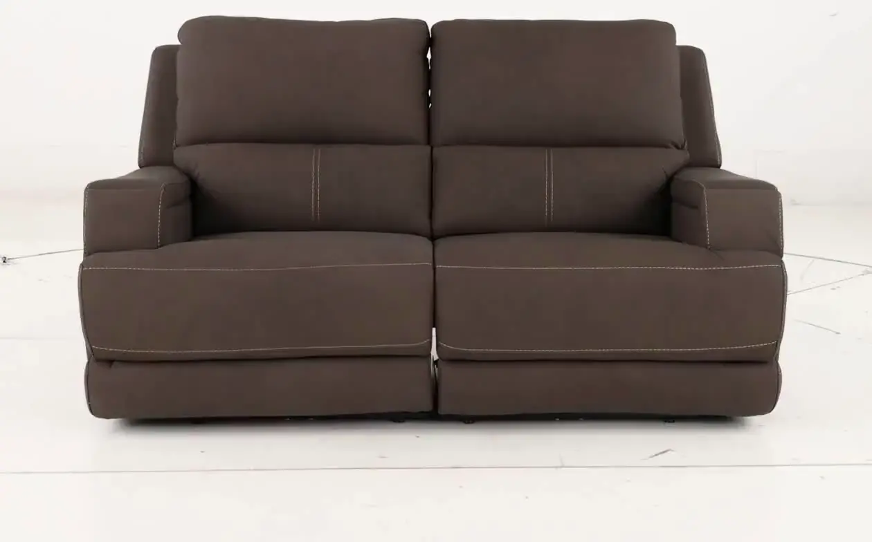 Rushton Espresso Brown Leather Power Reclining Loveseat-14