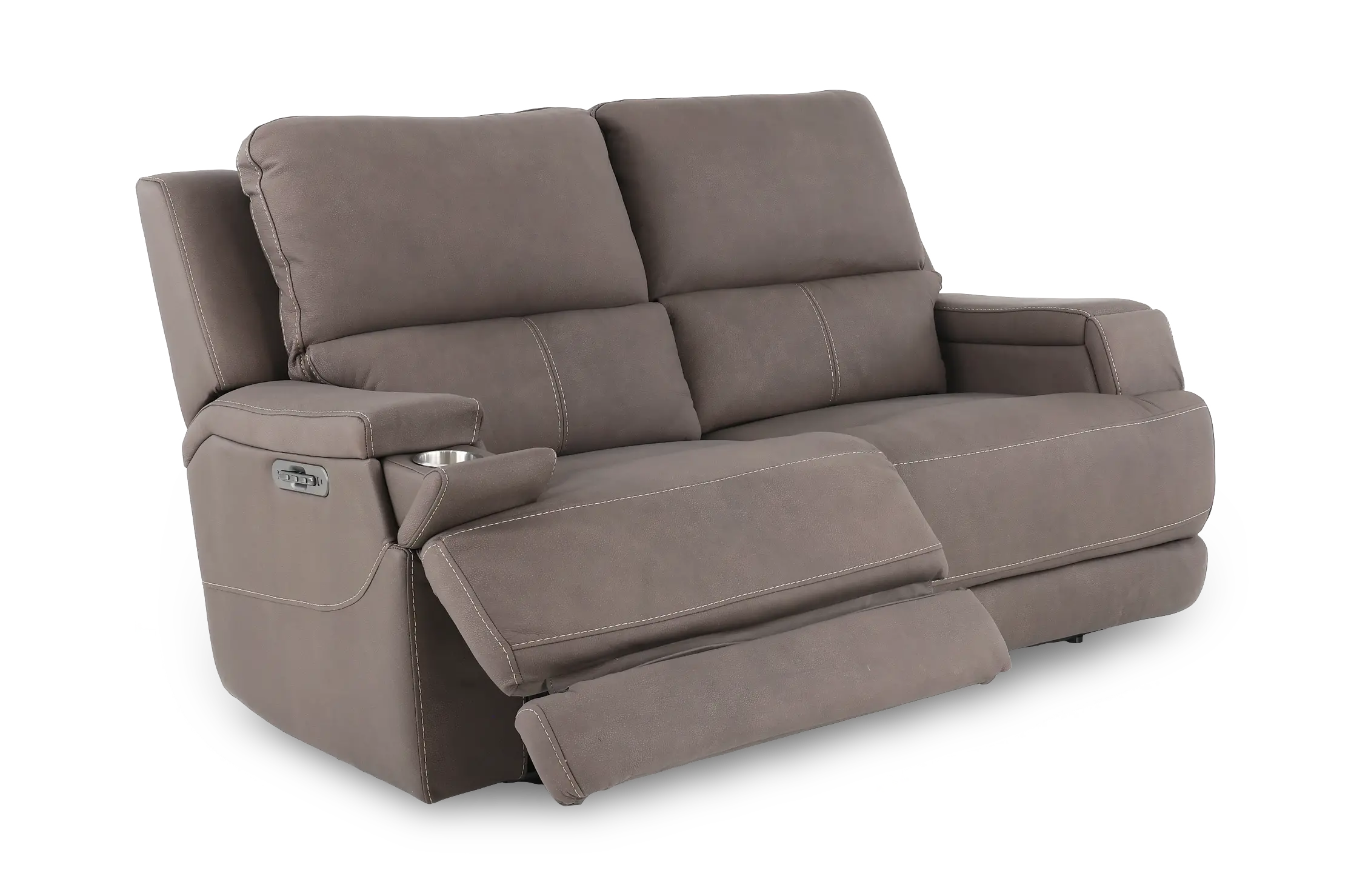 Rushton Espresso Brown Leather Power Reclining Loveseat-5