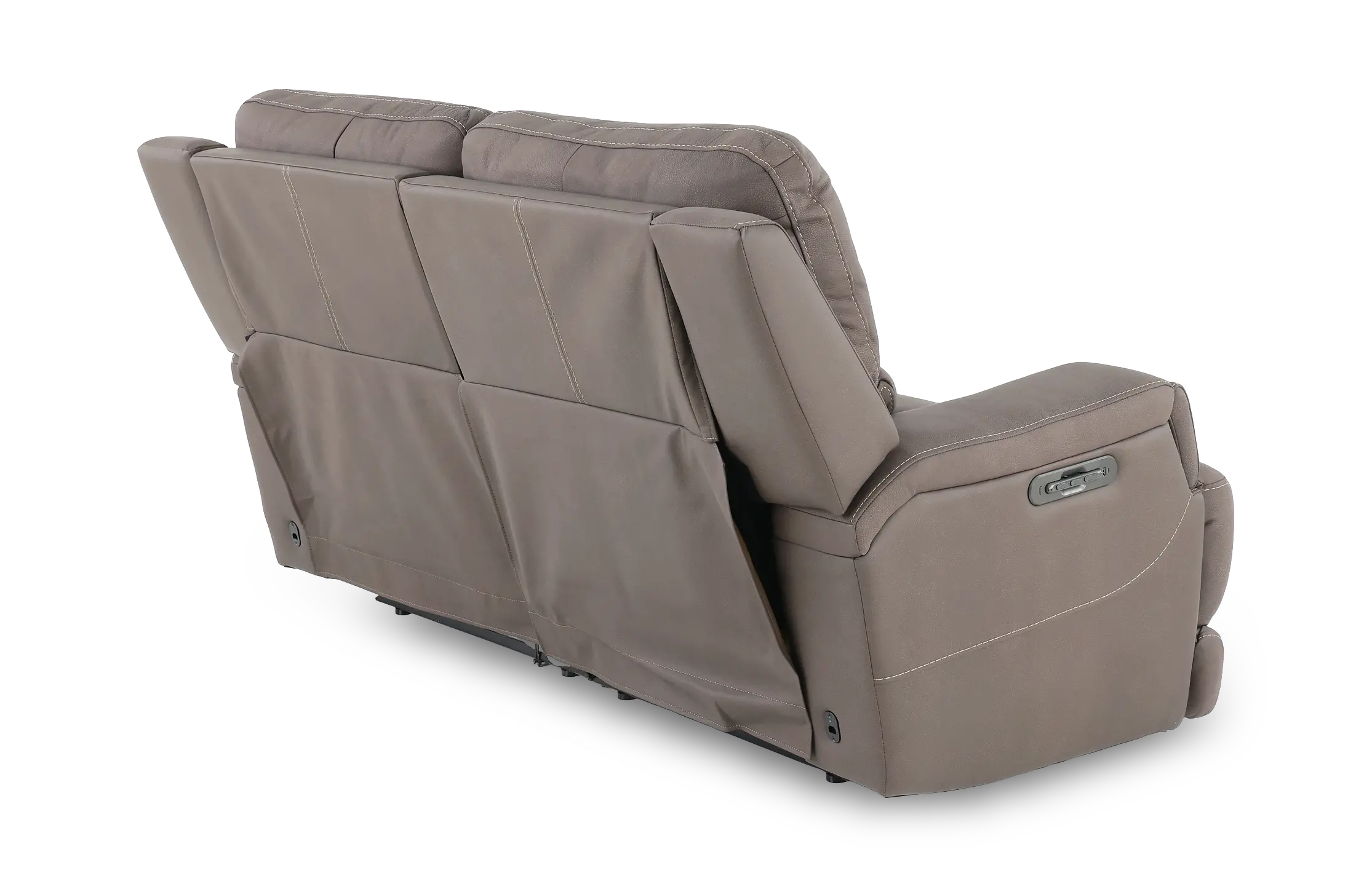 Rushton Espresso Brown Leather Power Reclining Loveseat-6