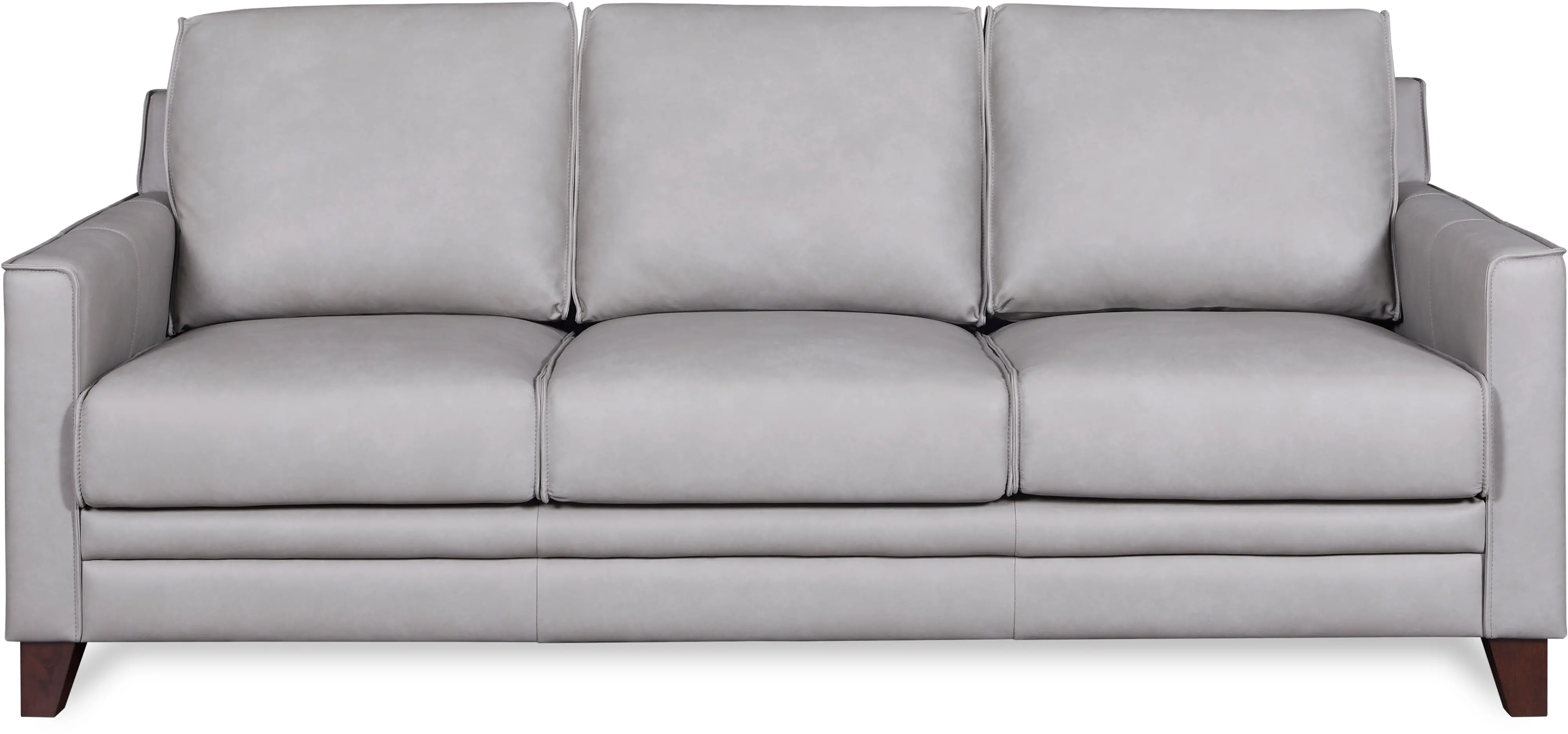 Stanton Gray Leather Sofa-1