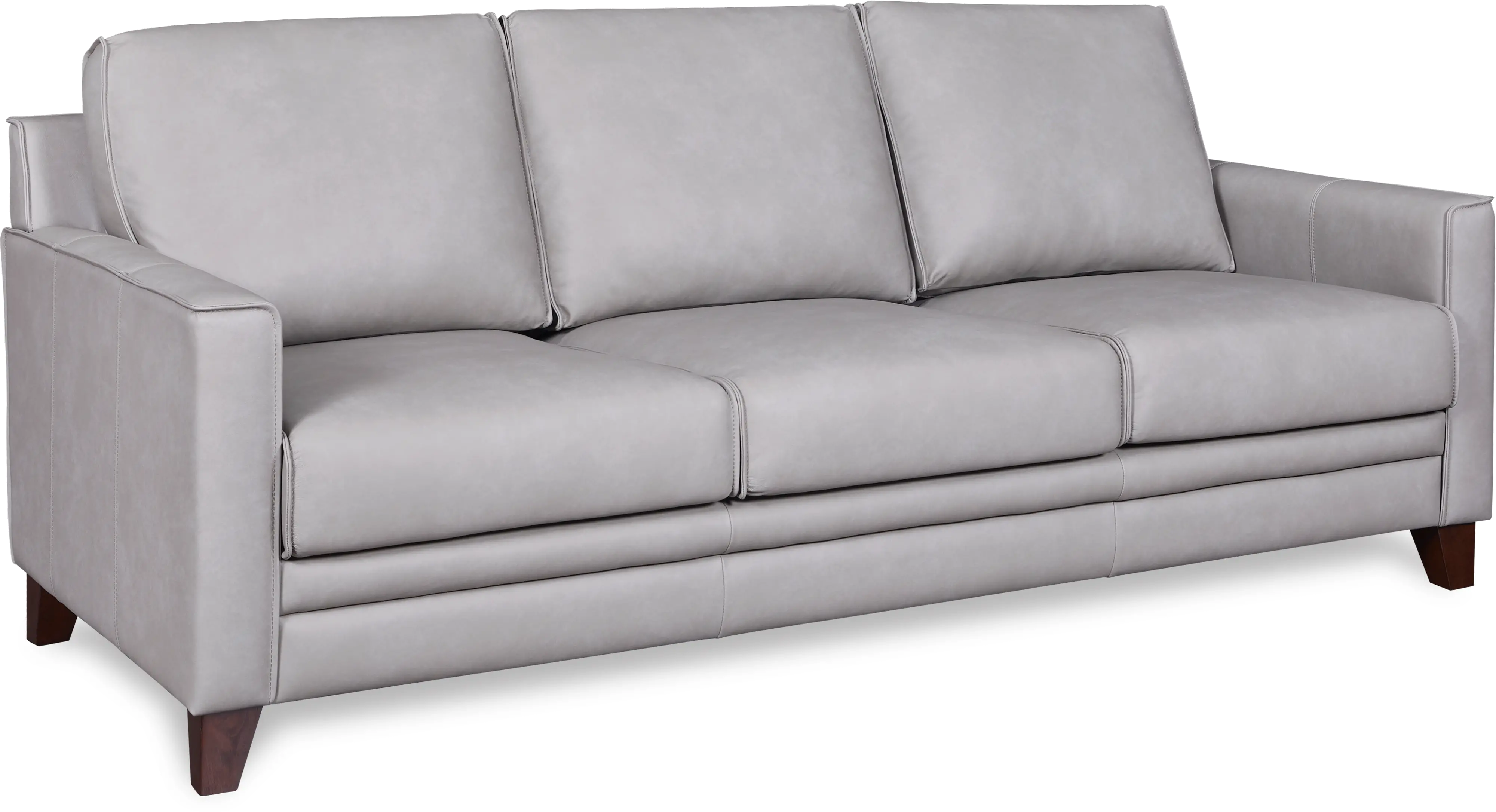 Stanton Gray Leather Sofa-2
