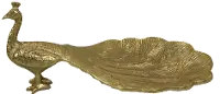 Peacock Gold Platter