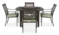 KIT:5PC-THURSTON Thurston 5 Piece Gray and Green Patio Dining Set