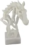 White Figurine Horse Head