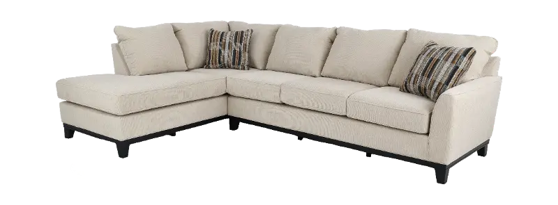 Emerson Sand 2 Piece Sectional with Left-Facing Chaise