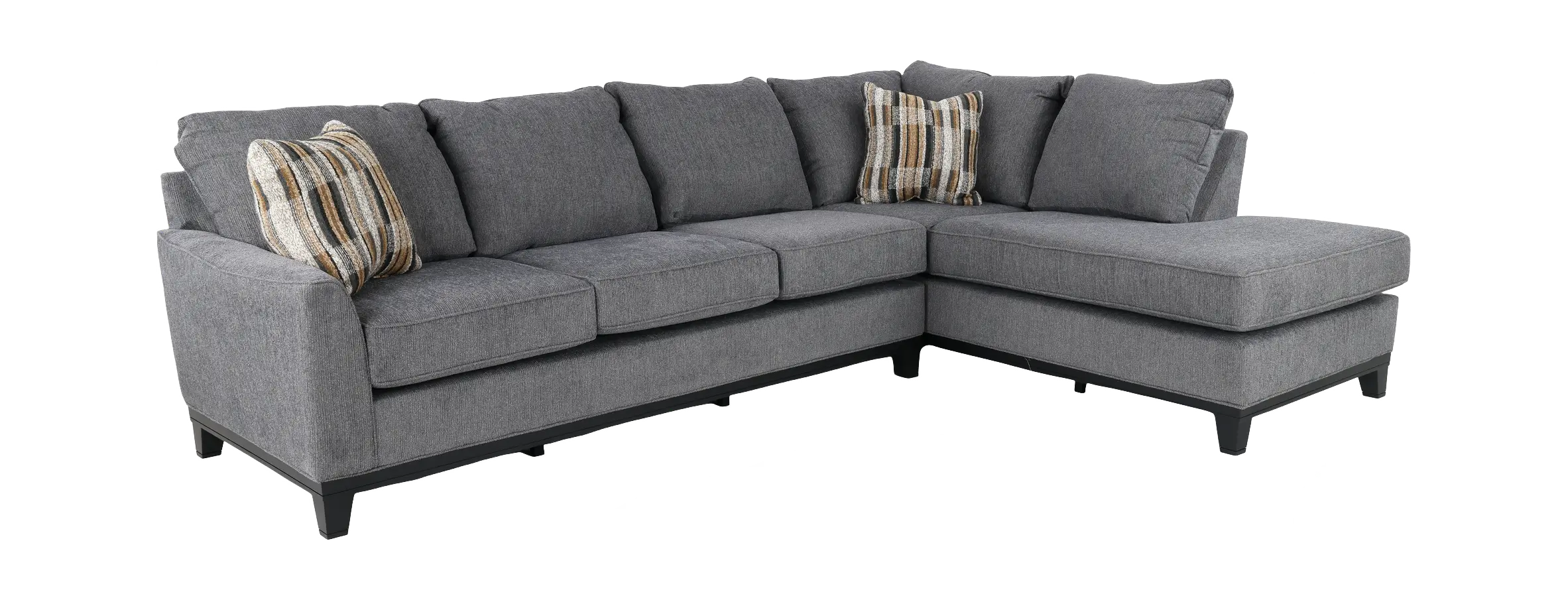 2PC/EMERSON/IRON/OPT.1 Emerson Iron Gray 2-Piece Sectional with Right-Facing Chaise-1
