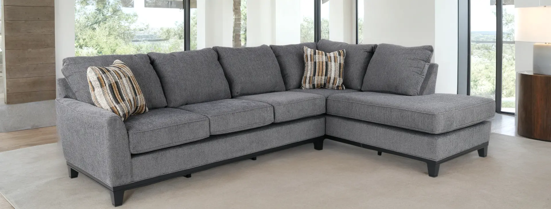 2PC/EMERSON/IRON/OPT.1 Emerson Iron Gray 2-Piece Sectional with Right-Facing Chaise-7