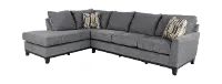 2PC/EMERSON/IRON/OPT.2 Emerson Iron Gray 2-Piece Sectional with Left-Facing Chaise