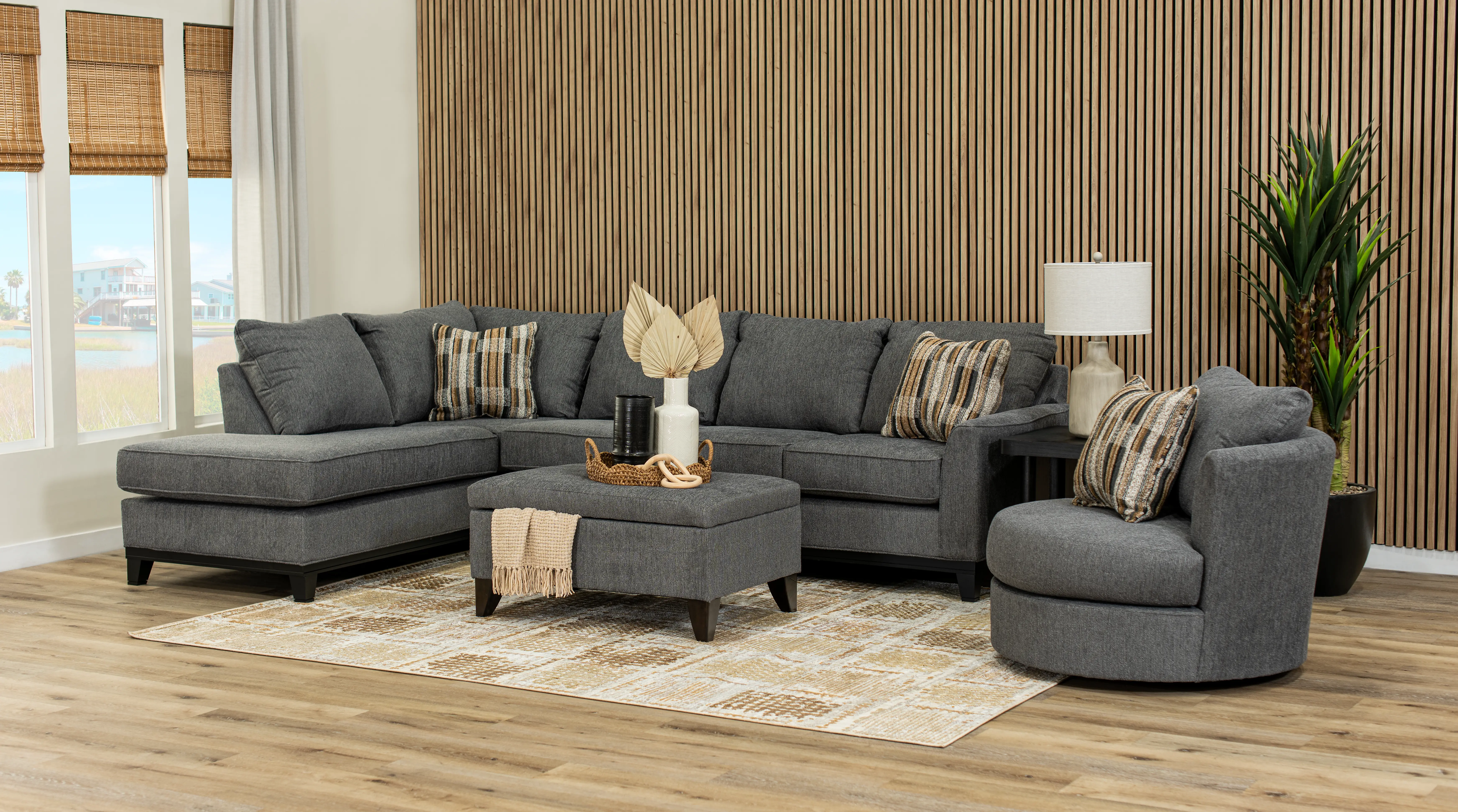 2PC/EMERSON/IRON/OPT.2 Emerson Iron Gray 2-Piece Sectional with Left-Facing Chaise-2
