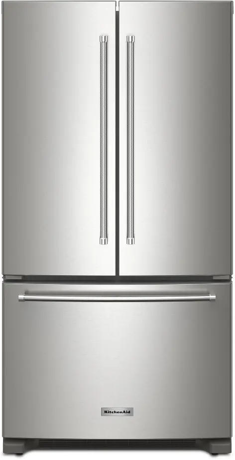KRFC136RPS KitchenAid 20 Cu Ft French Door Refrigerator - Counter Depth Stainless Steel-1