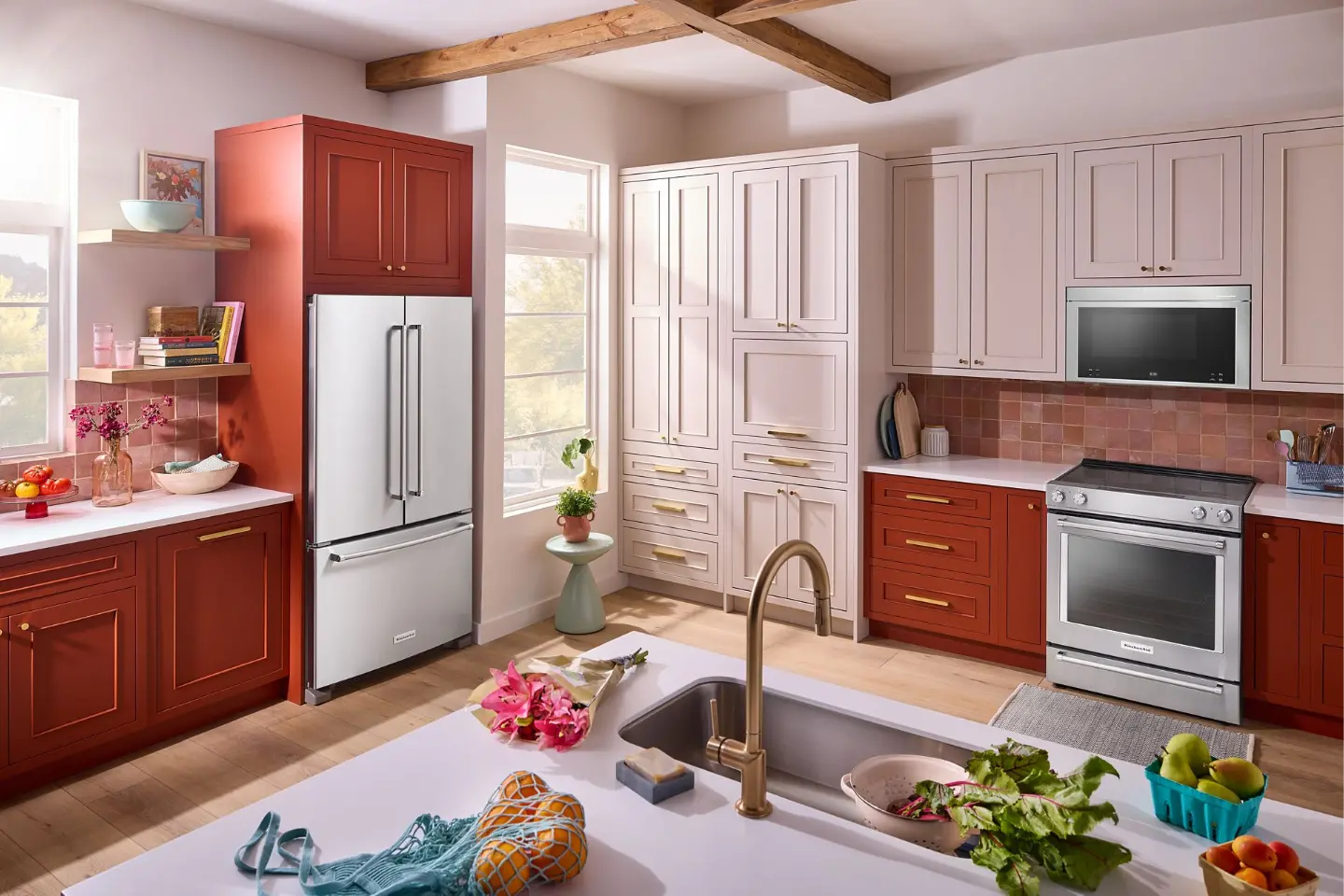 KRFC136RPS KitchenAid 20 Cu Ft French Door Refrigerator - Counter Depth Stainless Steel-2