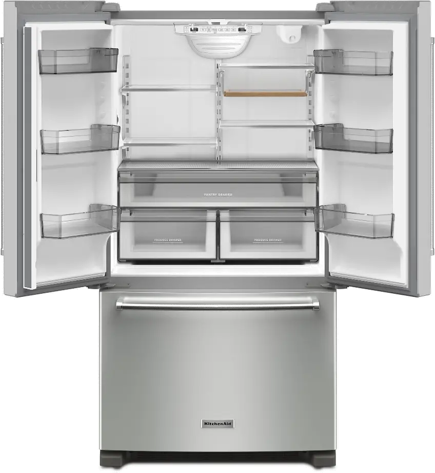 KRFC136RPS KitchenAid 20 Cu Ft French Door Refrigerator - Counter Depth Stainless Steel-5