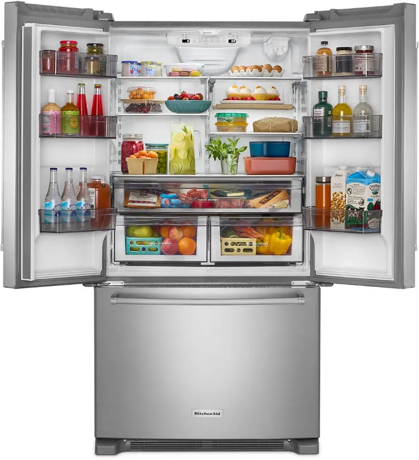 KRFC136RPS KitchenAid 20 Cu Ft French Door Refrigerator - Counter Depth Stainless Steel-6