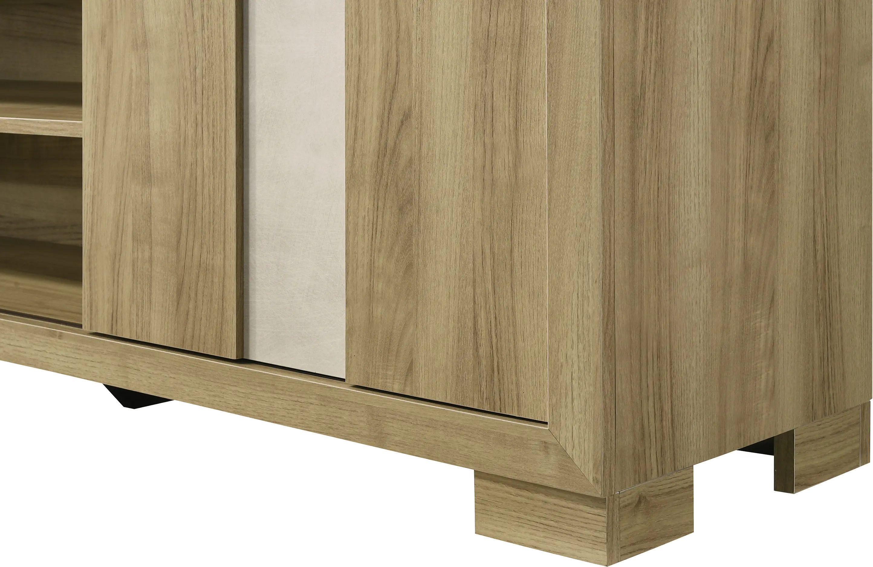 Rangley Brown and White TV Stand-4