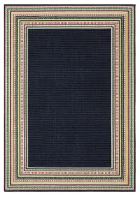 Havana 8 x 10 Navy and Multi Outdoor Area Rug