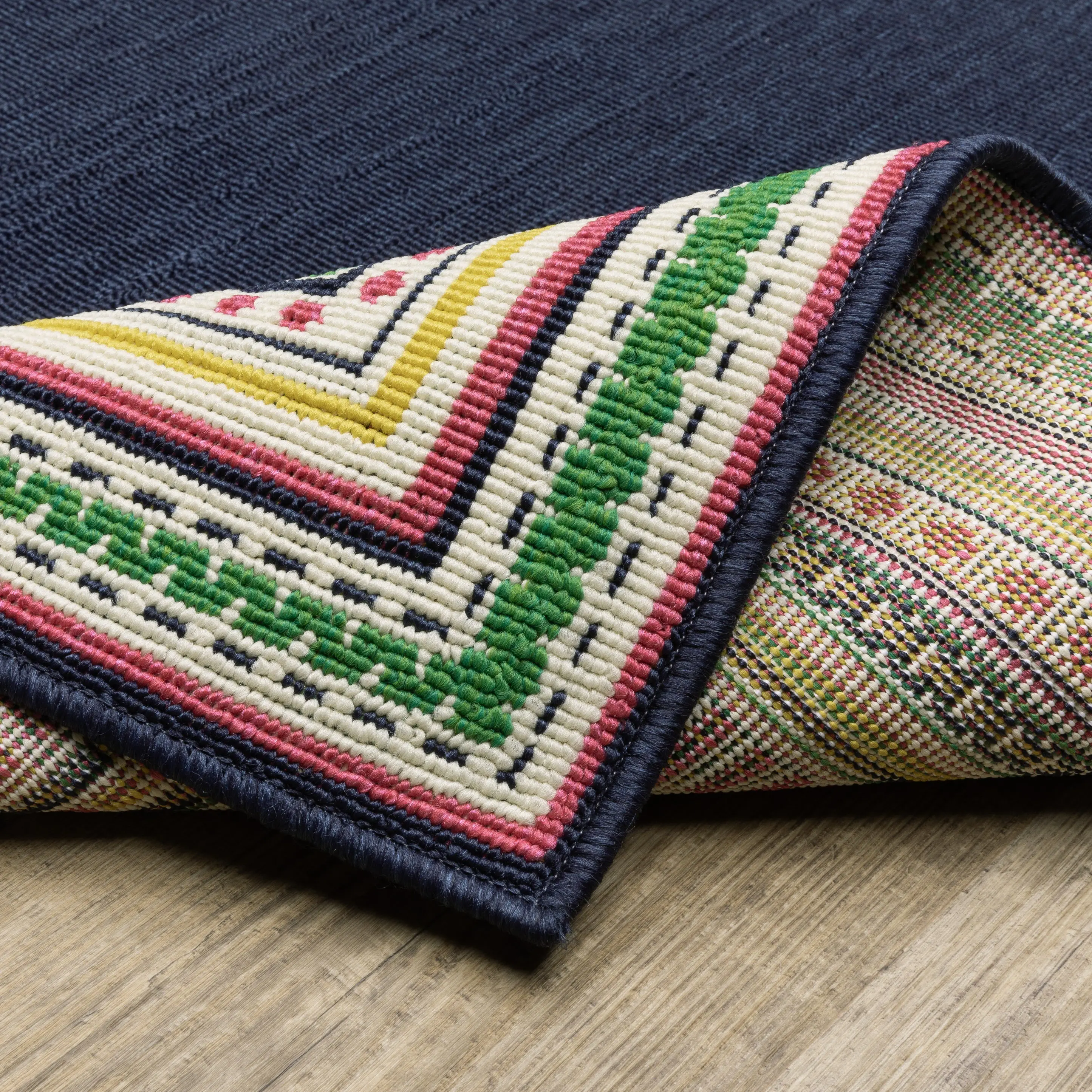 Havana 8 x 10 Navy and Multi Outdoor Area Rug-8