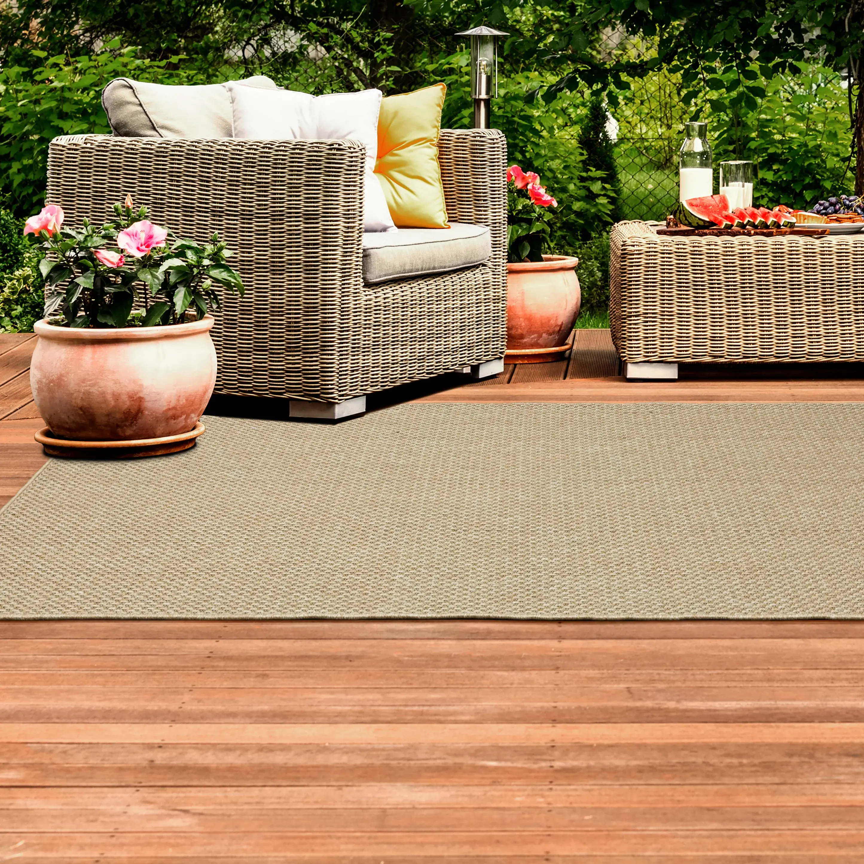 Karavia 5 x 8 Sand Outdoor Area Rug-2