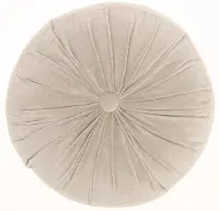 RC190LTGRY016016ROUND Sofia Round Gray Throw Pillow