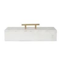 White Marble Lidded Box